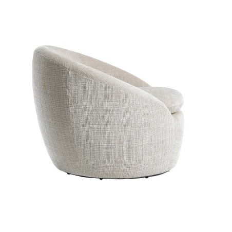 Fauteuil ALPINE pivotant 360° tissu texturé beige