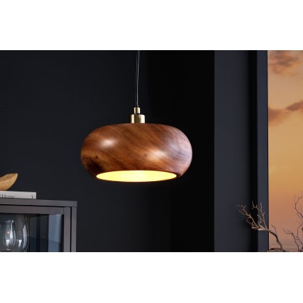 Suspension ALVA 25cm bois d'acacia et fer naturel 2