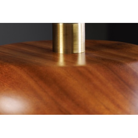 Suspension ALVA 25cm bois d'acacia et fer naturel
