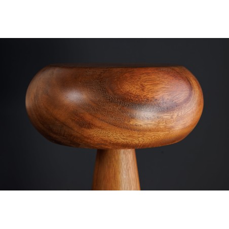 Lampe de table ALVA 40cm fer et acacia naturel