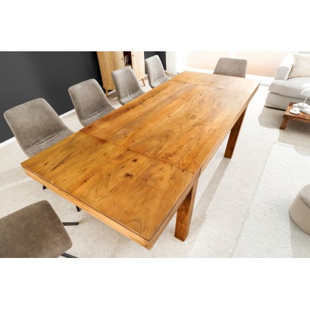 Table à manger extensible PURE acacia massif 120-200cm
