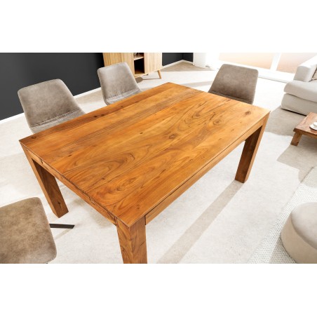 Table à manger extensible PURE acacia massif 120-200cm