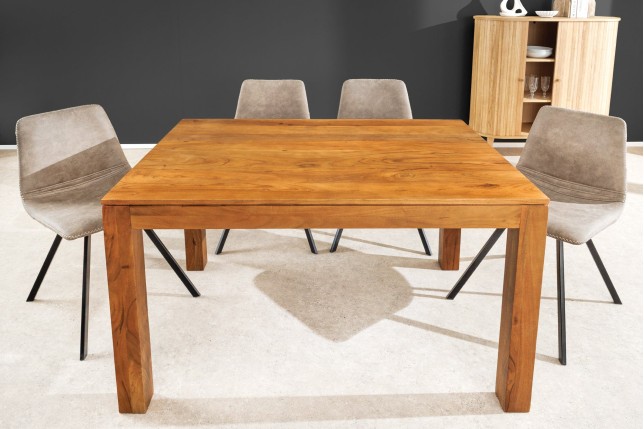Table à manger extensible PURE acacia massif 120-200cm