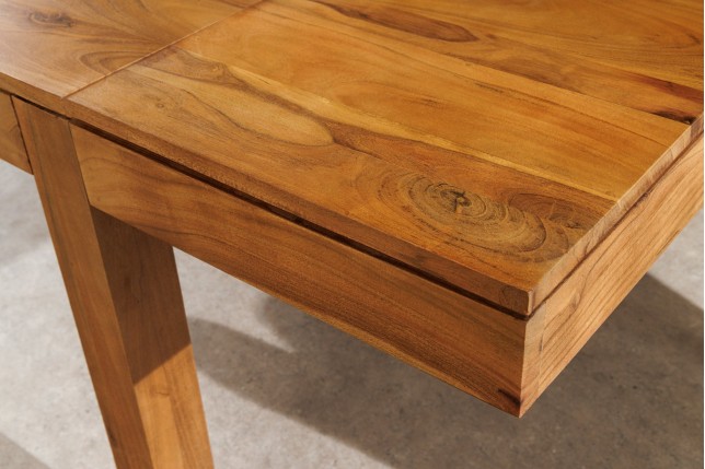 Table à manger extensible PURE acacia massif 120-200cm