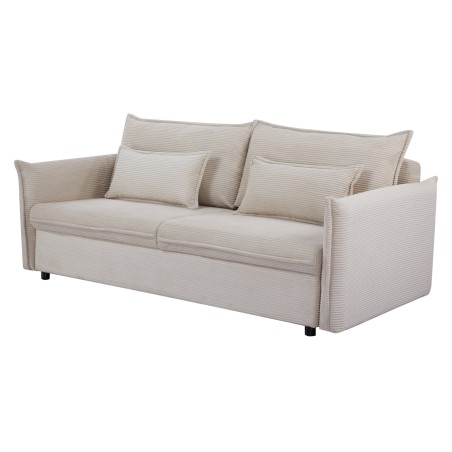 Canapé-lit APARTMENT 215cm 3 places tissu cordé beige