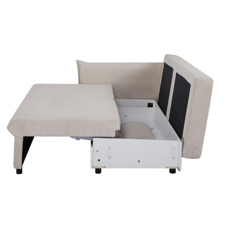 Canapé-lit APARTMENT 215cm 3 places tissu cordé beige