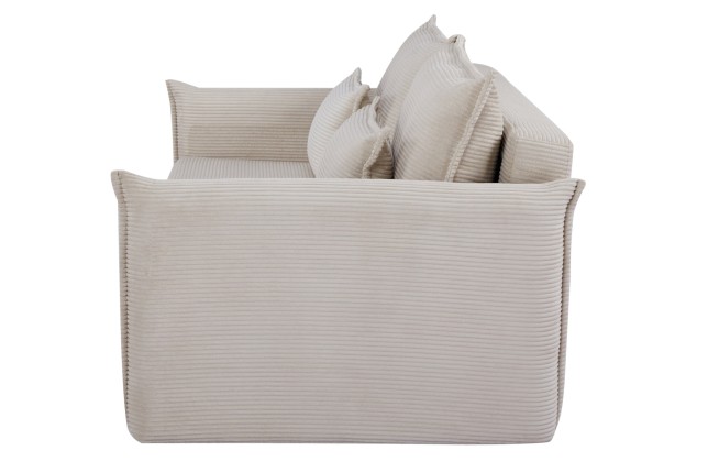 Canapé-lit APARTMENT 215cm 3 places tissu cordé beige