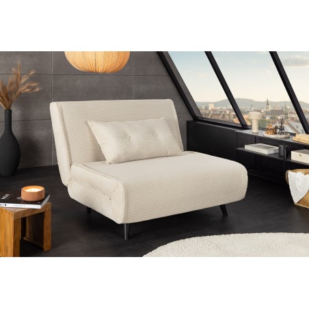Chaise longue multifonction SMART cordage beige 100cm