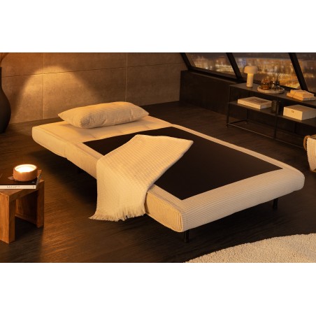 Chaise longue multifonction SMART cordage beige 100cm