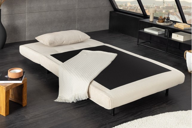 Chaise longue multifonction SMART cordage beige 100cm