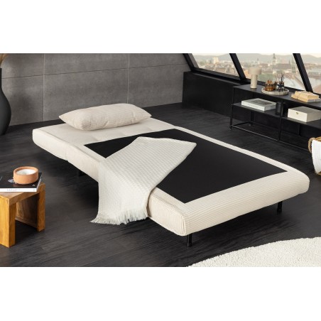 Chaise longue multifonction SMART cordage beige 100cm