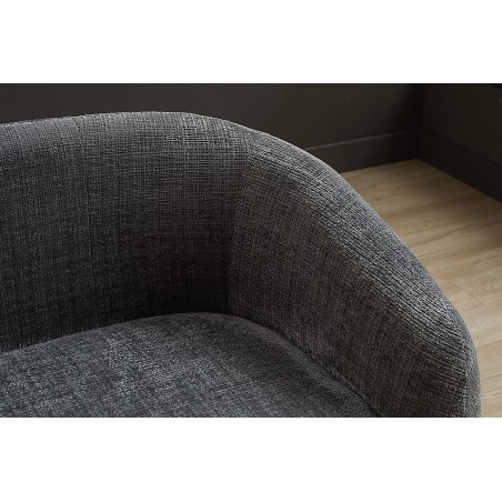 Canapé VOQUE 3 places chenille grise 200cm