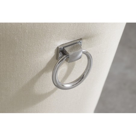 Chaise CASTLE lin beige style baroque - Lot de 2