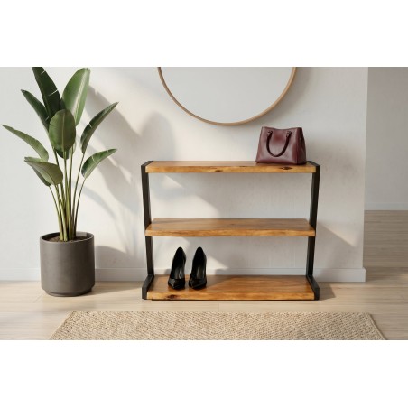 Meuble à chaussures MAMMUT 75cm acacia massif brown honey
