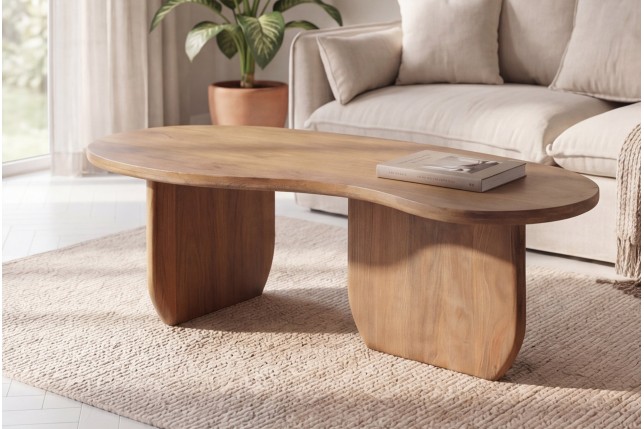 Table Basse Organic 120 cm Bois Manguier | Elsines