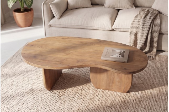 Table Basse Organic 120 cm Bois Manguier | Elsines
