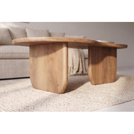 Table Basse Organic 120 cm Bois Manguier | Elsines