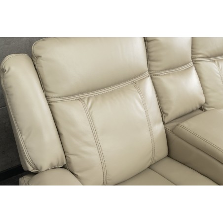 Fauteuil Cinéma HOLLYWOOD 5 places similicuir beige