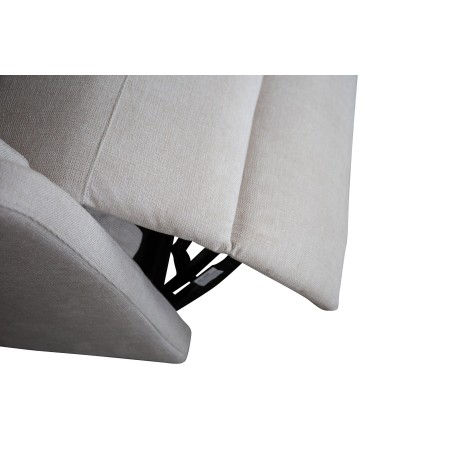Fauteuil HOLLYWOOD électrique tissu beige - Confort cinéma