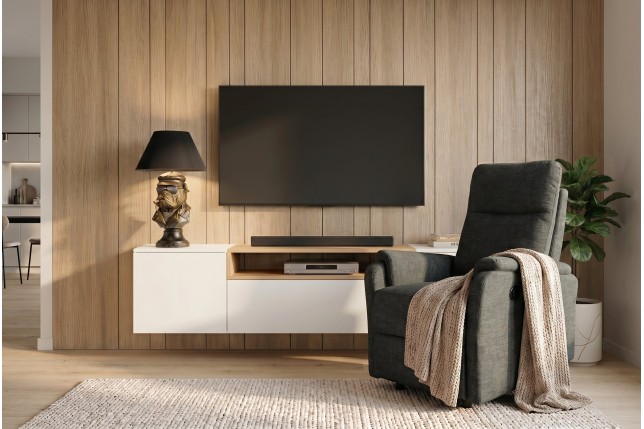 Fauteuil cinéma HOLLYWOOD électrique tissu vert