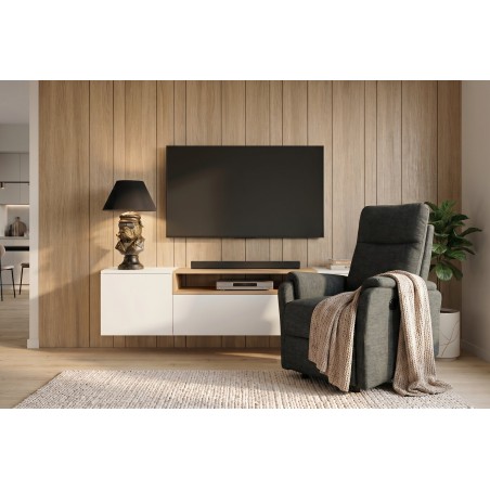 Fauteuil cinéma HOLLYWOOD électrique tissu vert