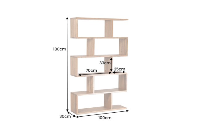 Étagère SNAKE 180cm Acacia Massif Naturel | Design