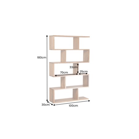 Étagère SNAKE 180cm Acacia Massif Naturel | Design