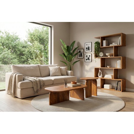Table basse GATSBY lot de 2 - Acacia massif verni