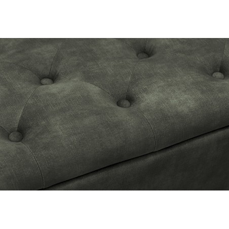 Banc coffre EN VOGUE 120cm velours vert foncé