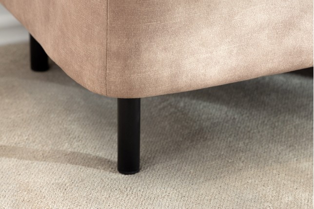 Banc coffre EN VOGUE 120cm velours beige - Rangement