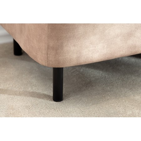 Banc coffre EN VOGUE 120cm velours beige - Rangement