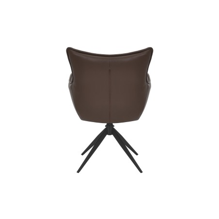 Fauteuil pivotant VOGUE 360° simili cuir marron