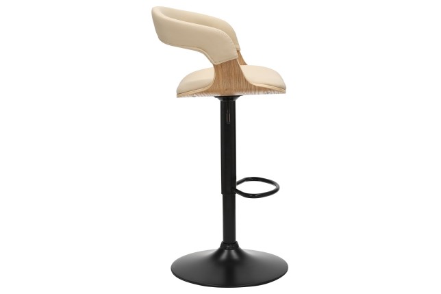 Tabouret de Bar MANHATTAN Pivotant Beige Réglable