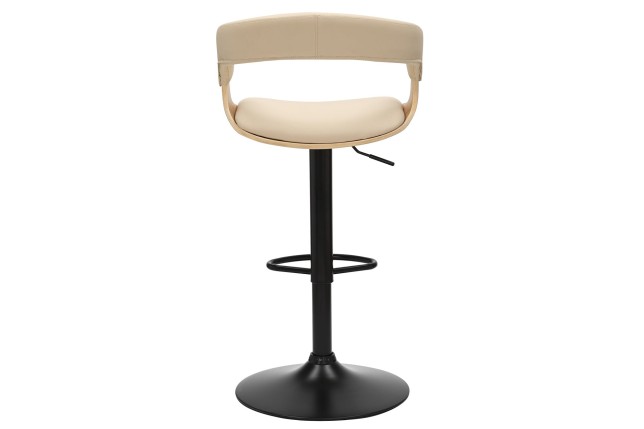 Tabouret de Bar MANHATTAN Pivotant Beige Réglable