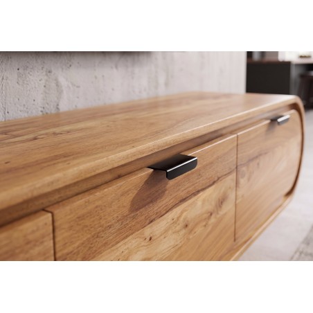 Meuble TV suspendu ORGANIC 160cm acacia massif naturel
