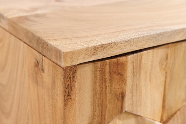 Meuble TV suspendu MYSTIC LIVING 160cm acacia massif