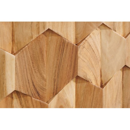 Meuble TV suspendu MYSTIC LIVING 160cm acacia massif