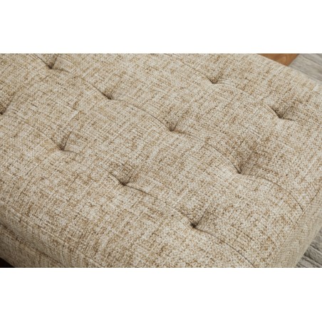 Canapé d'angle STOCKHOLM 220cm tissu beige - 3 places