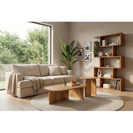 et 2 Tables Basses Gatsby Manguier Brun | Elsines 2