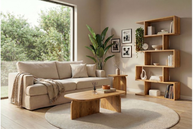 et 2 Tables Basses Gatsby Manguier Brun | Elsines