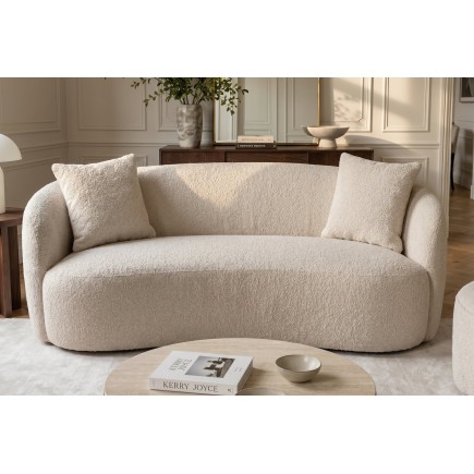 Sofa ELEMENTAL 180cm 2 places bouclé champagne beige 2