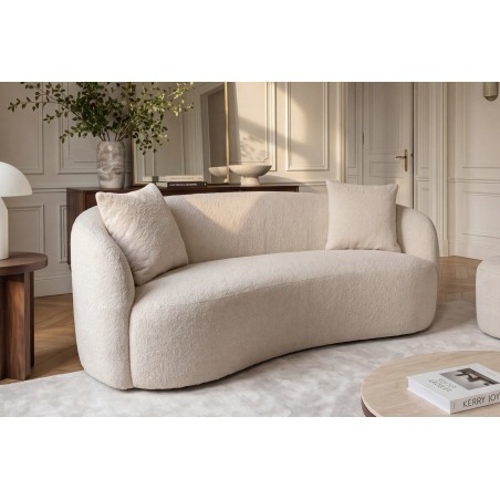Sofa ELEMENTAL 180cm 2 places bouclé champagne beige