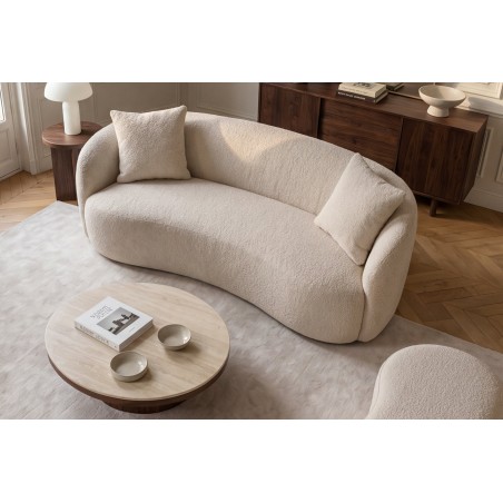 Sofa ELEMENTAL 180cm 2 places bouclé champagne beige