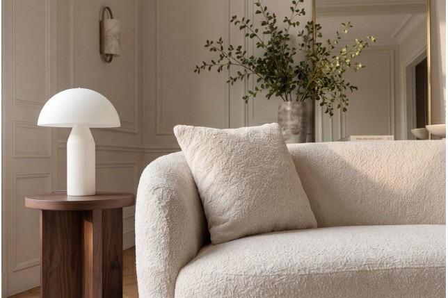 Sofa ELEMENTAL 180cm 2 places bouclé champagne beige