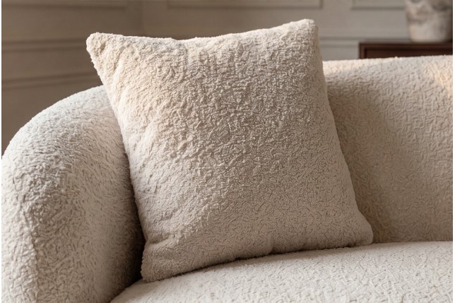 Sofa ELEMENTAL 180cm 2 places bouclé champagne beige