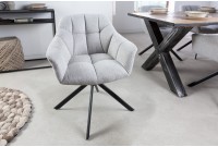 Fauteuil de salle à manger coloris gris