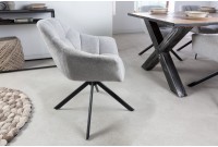 Fauteuil de salle à manger coloris gris