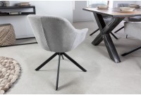 Fauteuil de salle à manger coloris gris