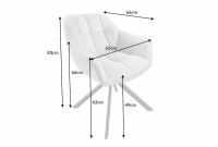 Fauteuil de salle à manger coloris gris
