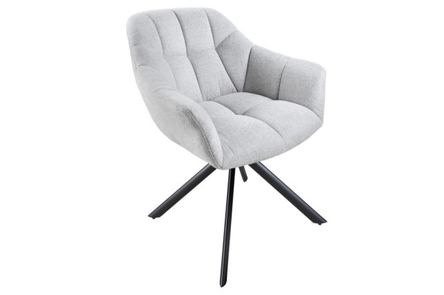 Fauteuil de salle à manger coloris gris